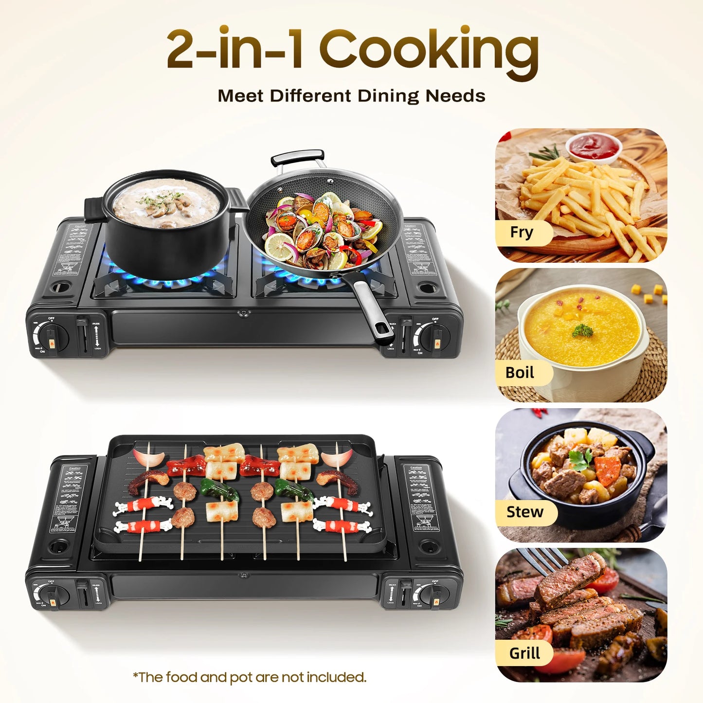 Double Head Barbecue Gas stove