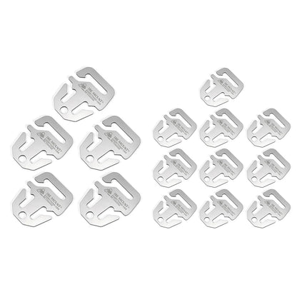 5&10Pcs Camping Tent Cord Rope Fastener