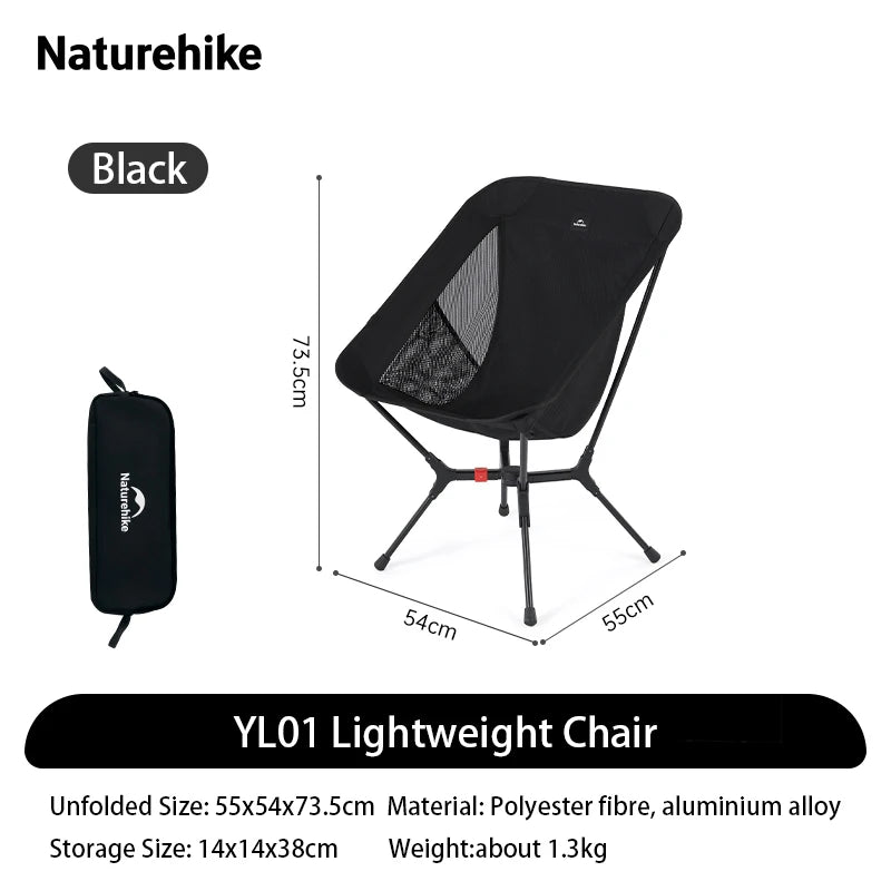 Naturehike Ultralight Folding Camping Chair 200kg load