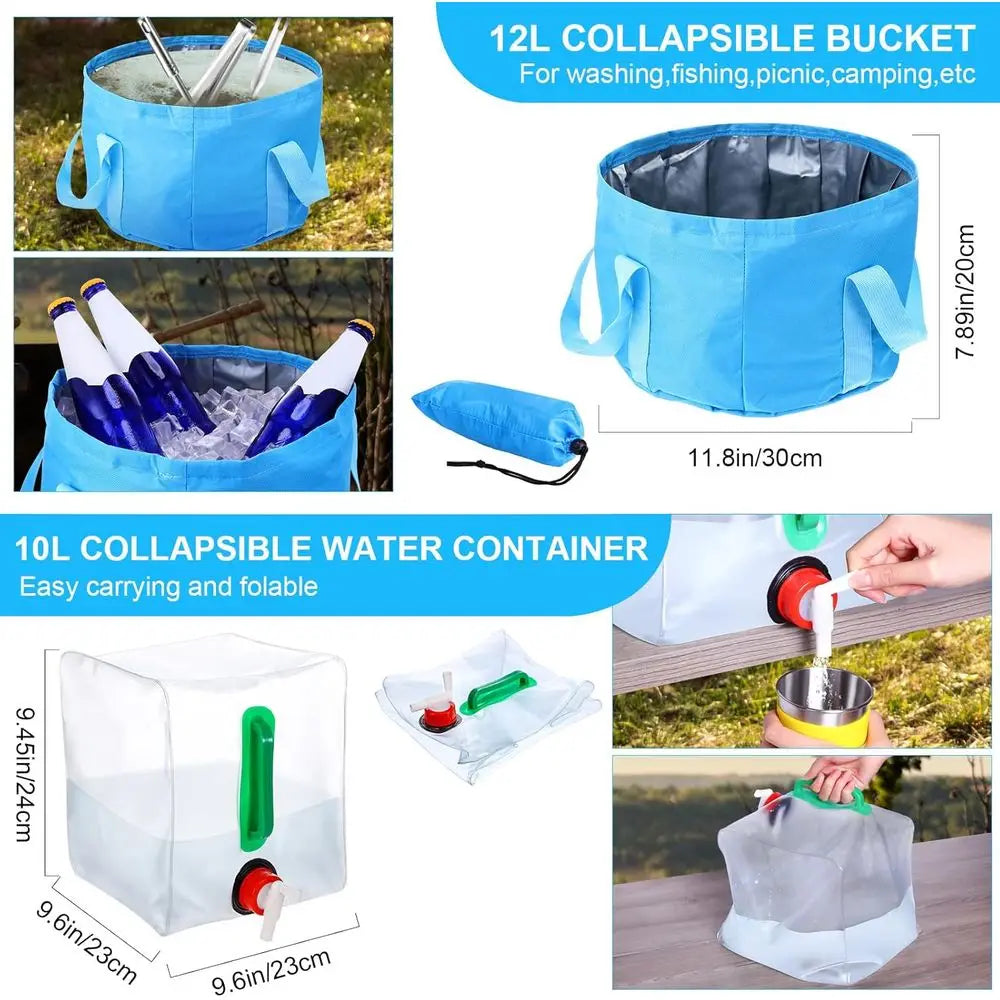 42-Piece Camping Cookware Set: Non-Stick Lightweight