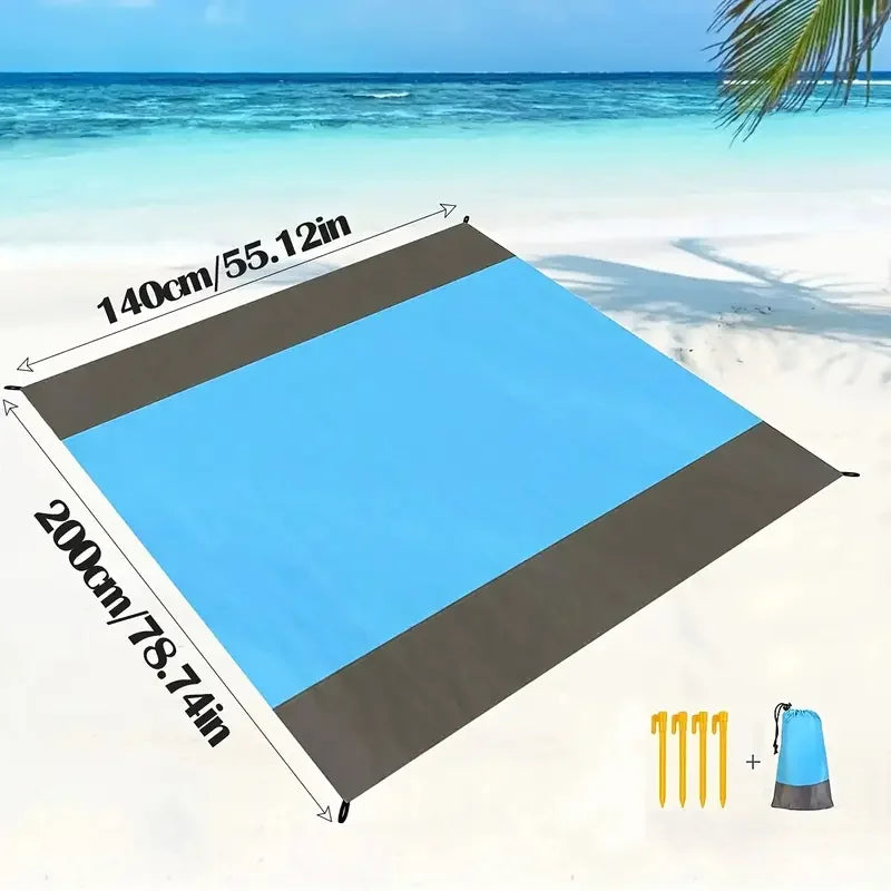 Large Waterproof Blanket, Blue