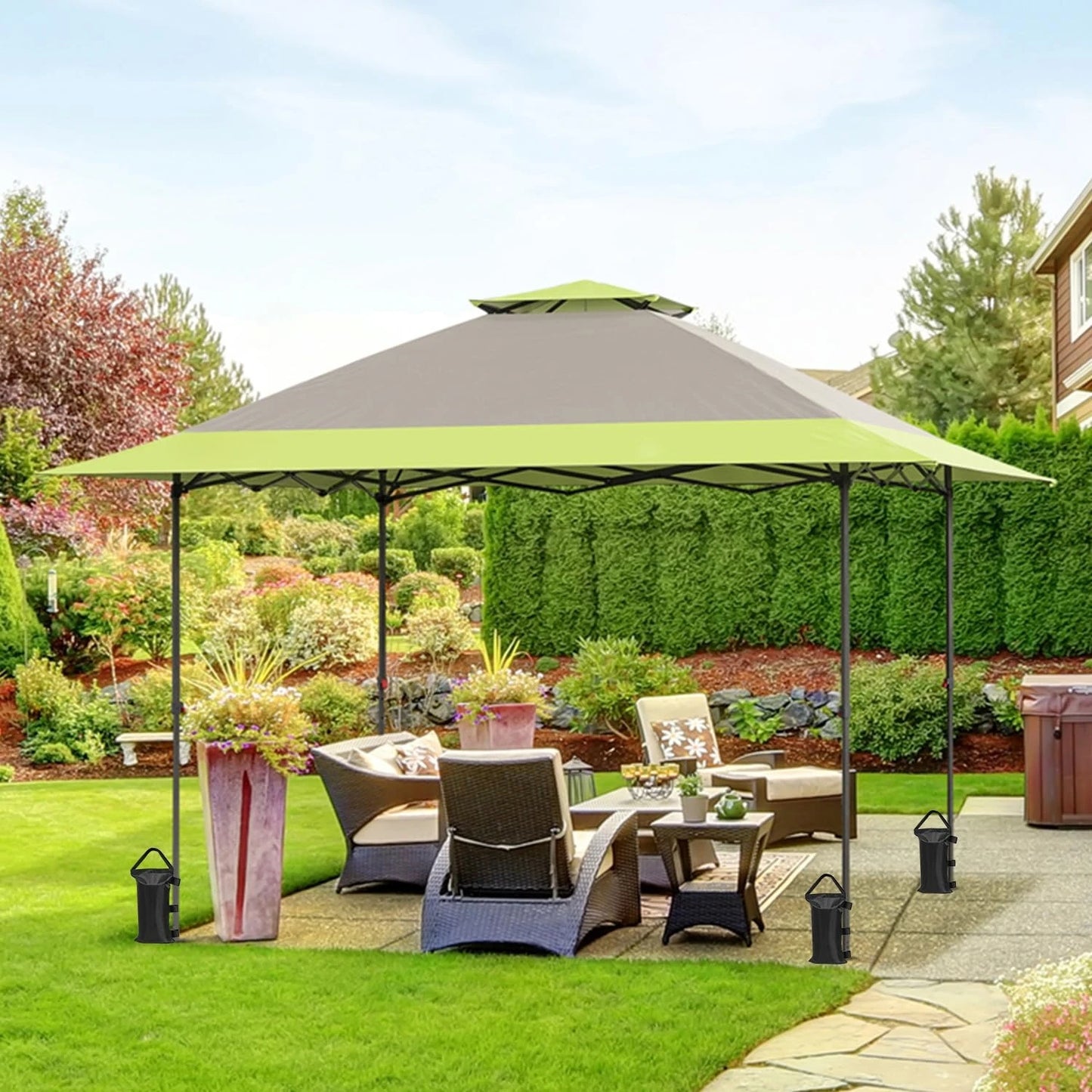 13x13 Straight Leg Pop-Up Canopy Tent