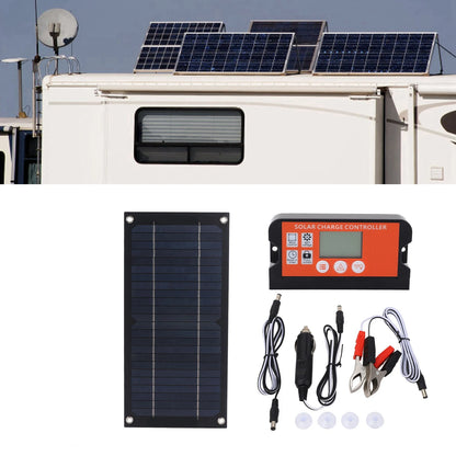 Portable 600W Solar Panel Charger, 100A Charge Controller