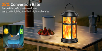 2 Pack Solar Flame LED Lights, 2 Modes