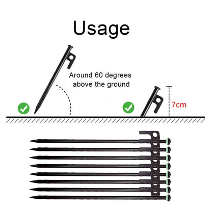 4 & 8 Pcs Forged Steel Ten Stakes