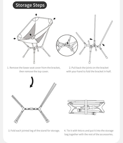 Naturehike Ultralight Folding Camping Chair 200kg load