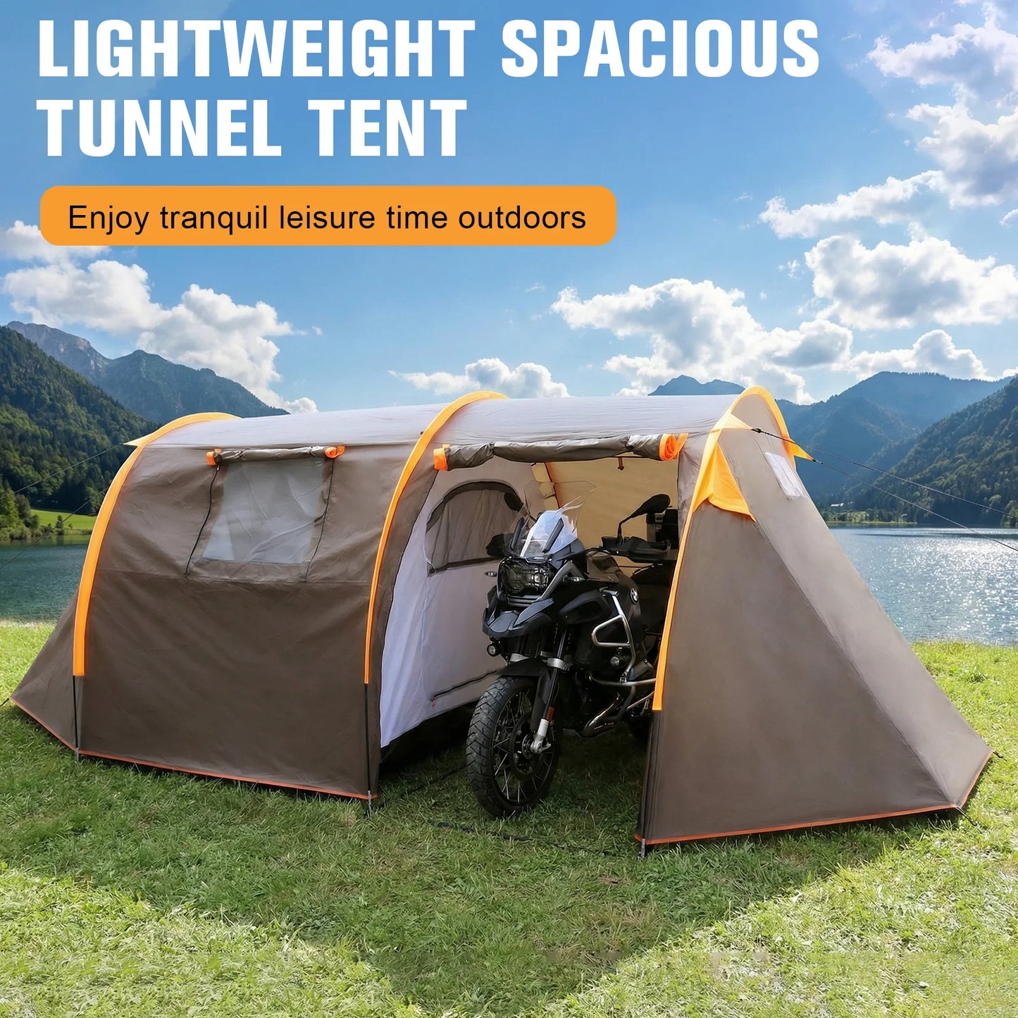 Oxford 2-Person Backpacking Tent Windproof Lightweight, Rainproof, Waterproof