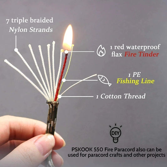 550 10-Core Paracord 4mm Outdoor Camping