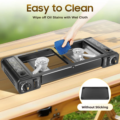 Double Head Barbecue Gas stove