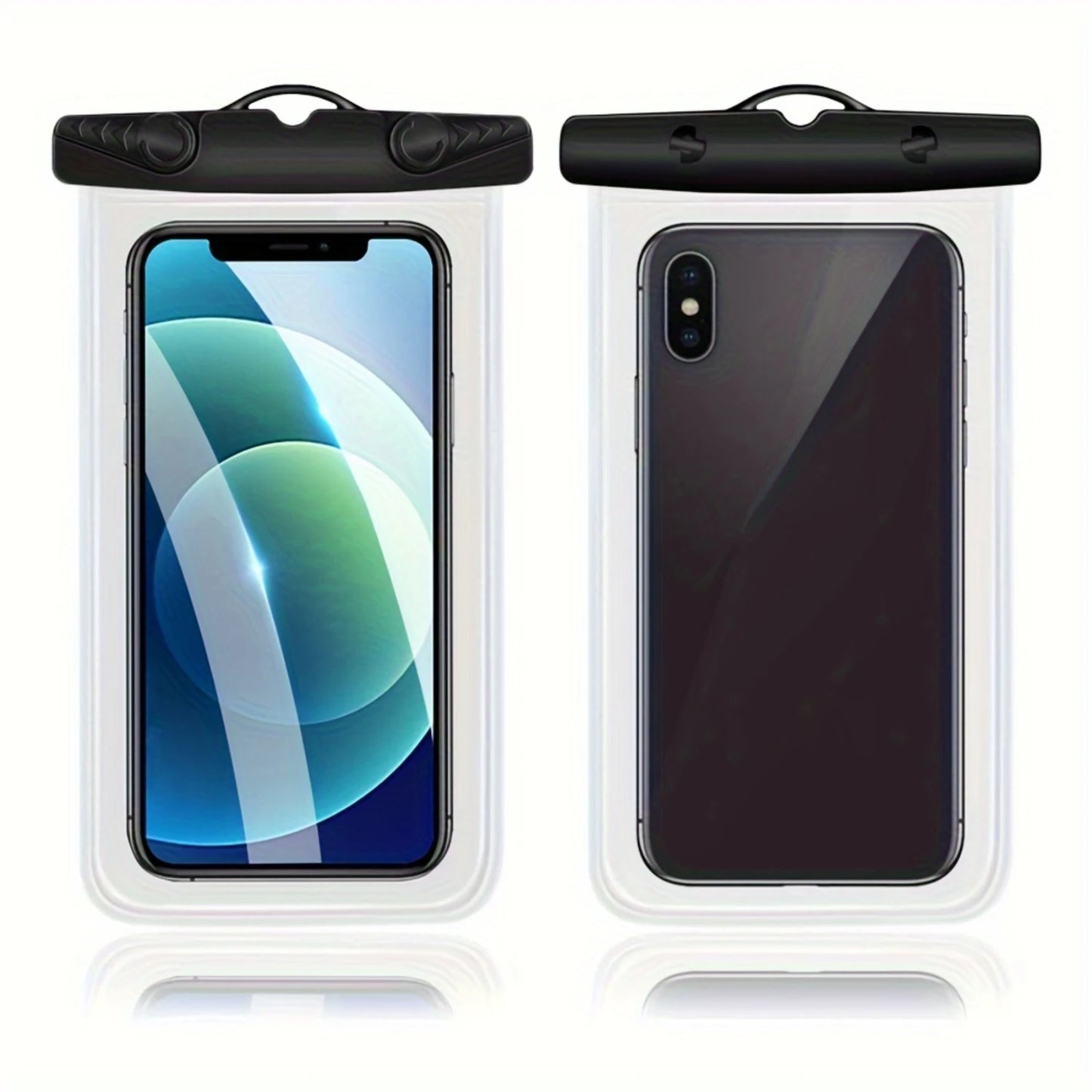 Universal IPX8 Waterproof Phone Case (2 Packs) - Up To 7", Adjustable Neck Lanyard