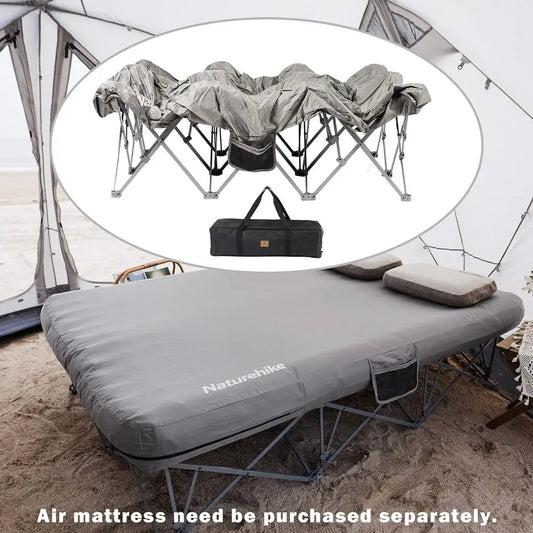 2 Person Camping Cot, Full Size Air Mattress Not Included
