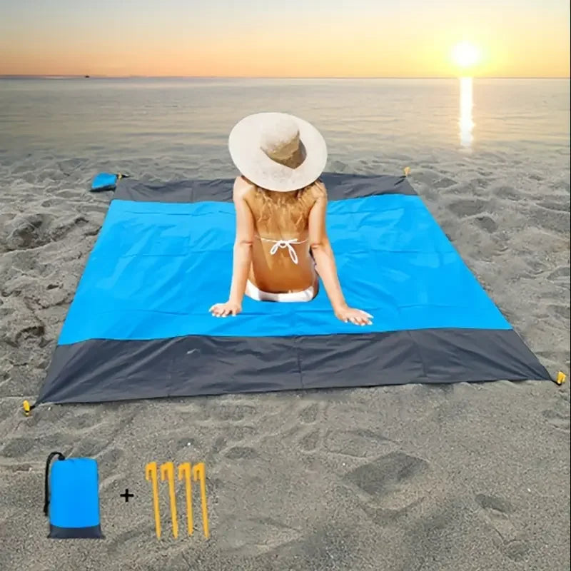 Large Waterproof Blanket, Blue