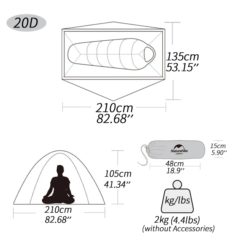 Naturehike Cycling Tent Single Person Ultralight