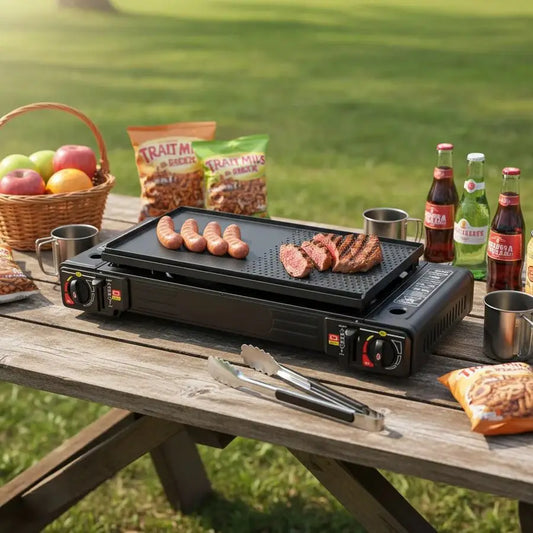 2-Burner Portable Gas Stove