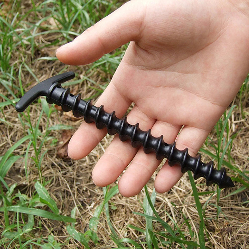 10pcs Camping Peg Screw Stakes