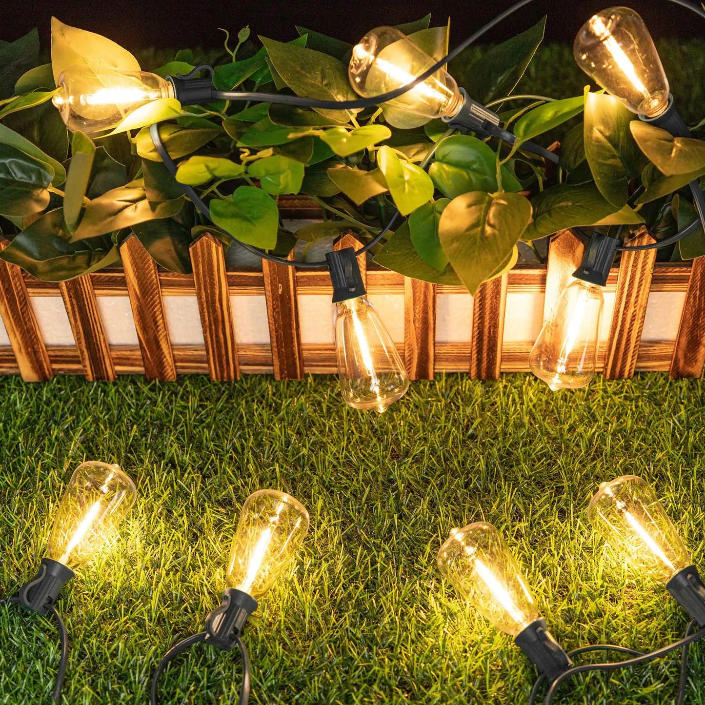 LED String Lights, USB Recharger, 8 Light Modes w/ Remote Control