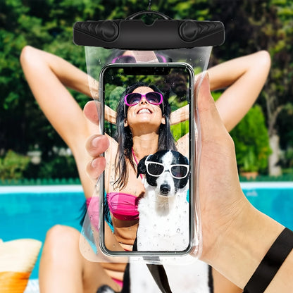 Universal IPX8 Waterproof Phone Case (2 Packs) - Up To 7", Adjustable Neck Lanyard