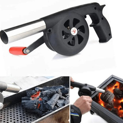 Portable Handheld, Manual Grill Fan Tool
