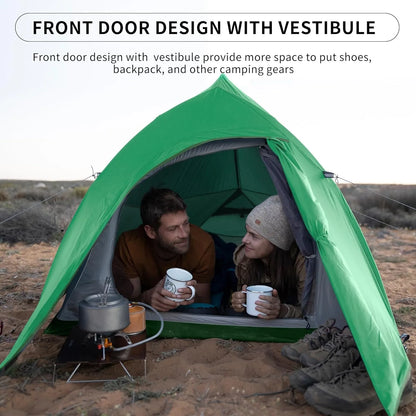 Naturehike Cloud Up 2 Person Camping Tent Waterproof Ultralight 3-4 Season Outdoor Hiking Backpacking Shelter