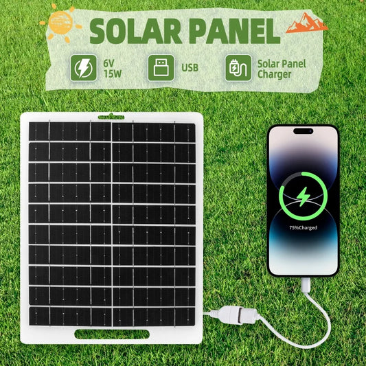 Solar Panel 30W With USB Waterproof Outdoor