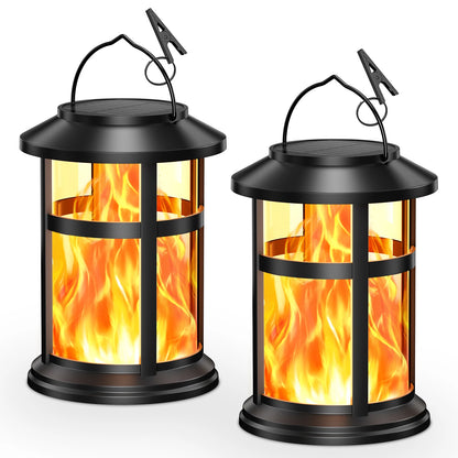 2 Pack Solar Flame LED Lights, 2 Modes
