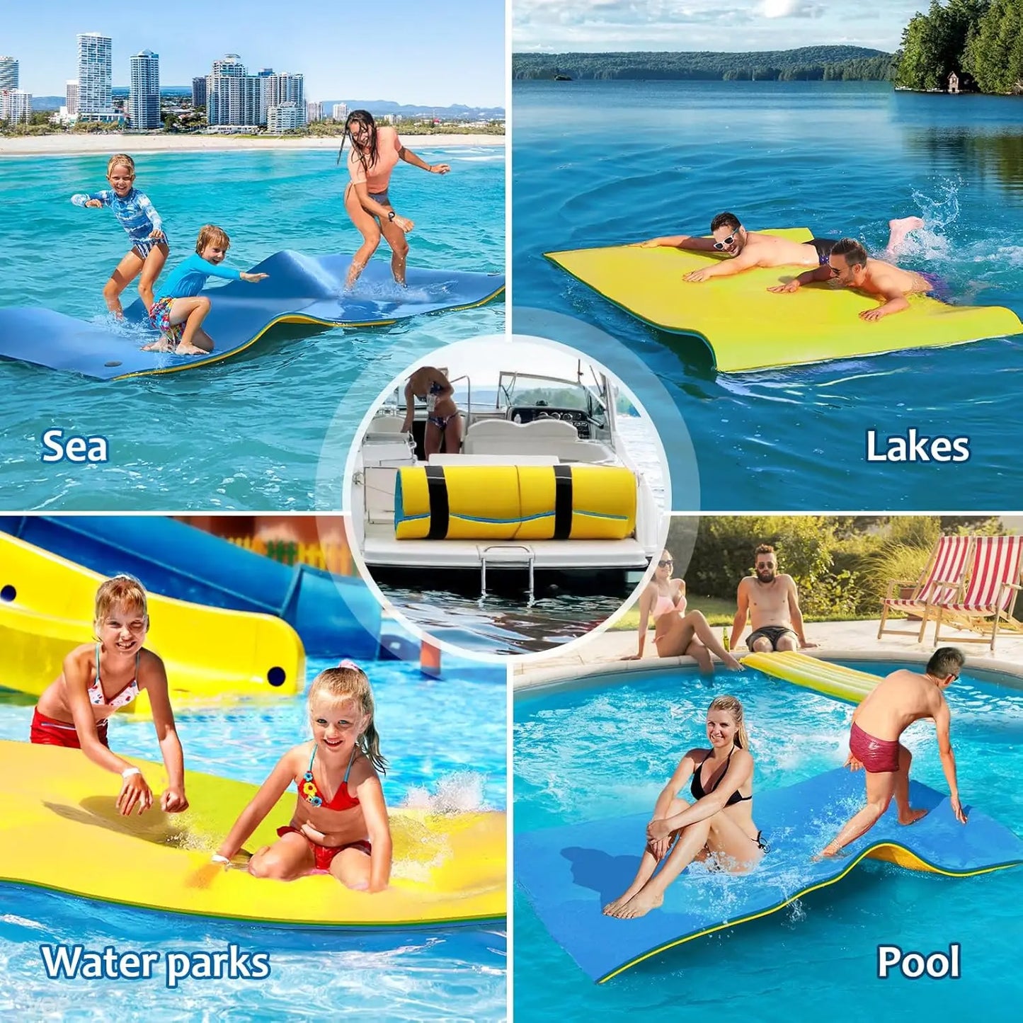Lily Pad Floating Mat -9 x 4 Ft, 3-Layer