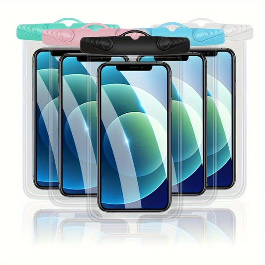 Universal IPX8 Waterproof Phone Case (2 Packs) - Up To 7", Adjustable Neck Lanyard