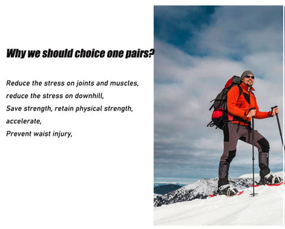 2PCs Trekking Poles Carbon Fiber,115g Ultra-Light