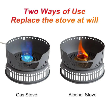 Lightweight 11-Piece Camp Cooking Set with Portable Stove