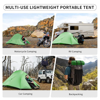 Naturehike Cloud Up 2 Person Camping Tent Waterproof Ultralight 3-4 Season Outdoor Hiking Backpacking Shelter