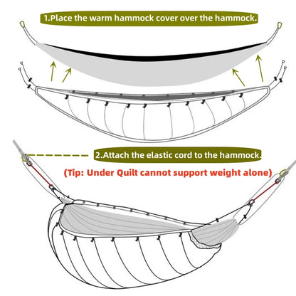 Night Cat Hammock Underquilts Sleeping Bag, 5-20℃ 8x3.6ft