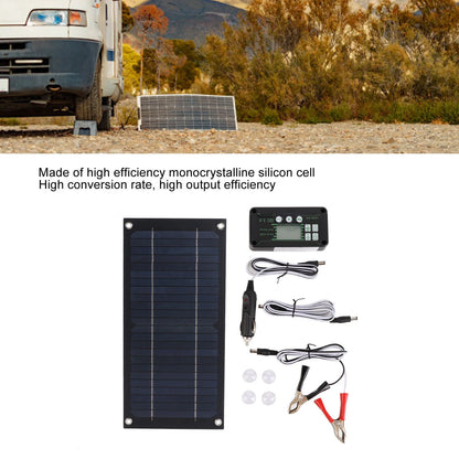 Portable 600W Solar Panel Charger, 100A Charge Controller