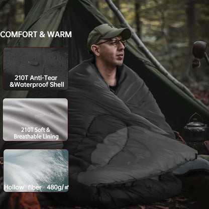 BISINNA Outdoor Camping Sleeping Bag Ultralight Waterproof