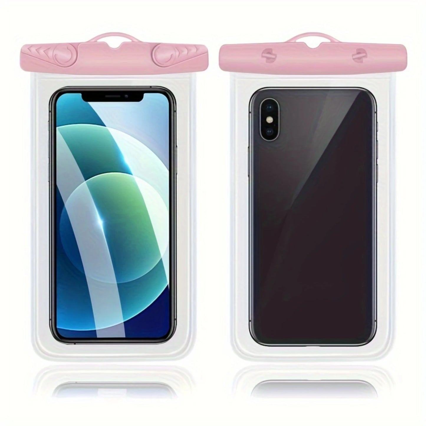 Universal IPX8 Waterproof Phone Case (2 Packs) - Up To 7", Adjustable Neck Lanyard