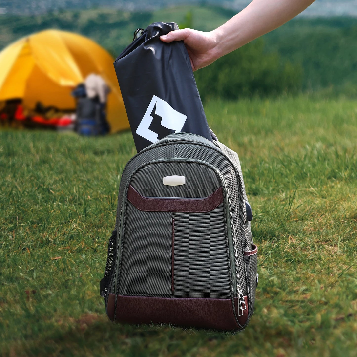 VILLEY Ultralight Aluminum Folding Table with Carry Bag