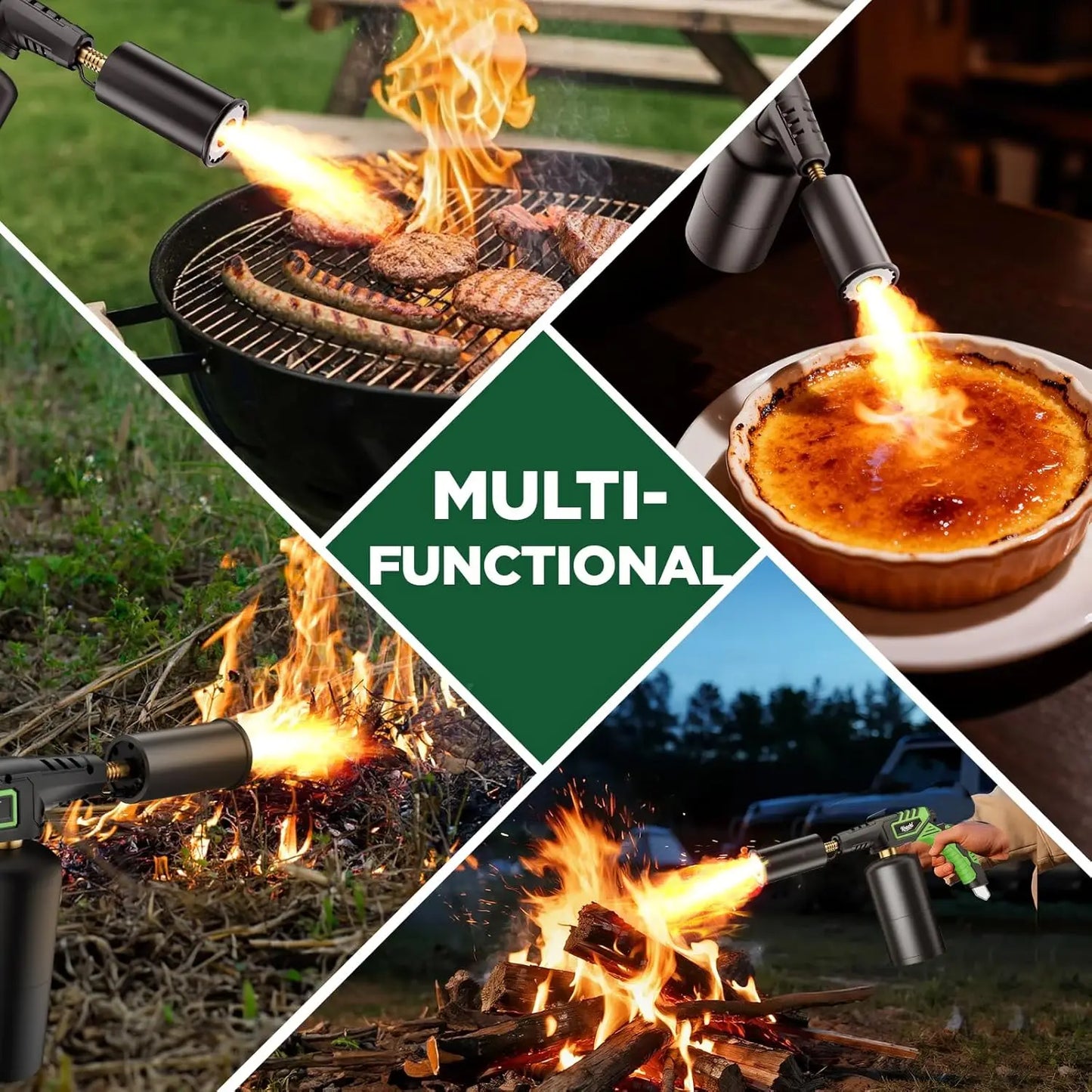 Powerful Propane Torch, Campfire Starter - Tank Not Included