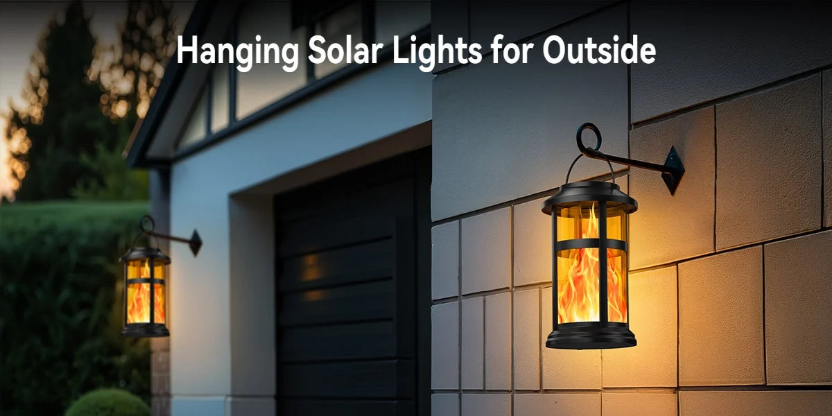 2 Pack Solar Flame LED Lights, 2 Modes
