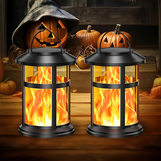 2 Pack Solar Flame LED Lights, 2 Modes