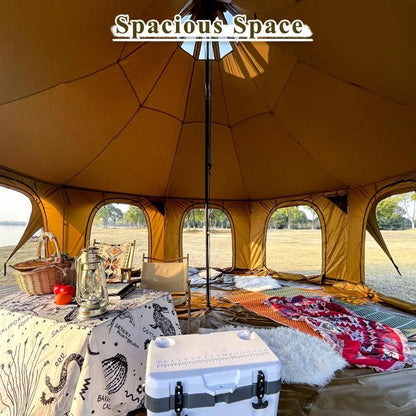 16.4ft x 9.2ft Canvas Wall Tent with Stove Jack