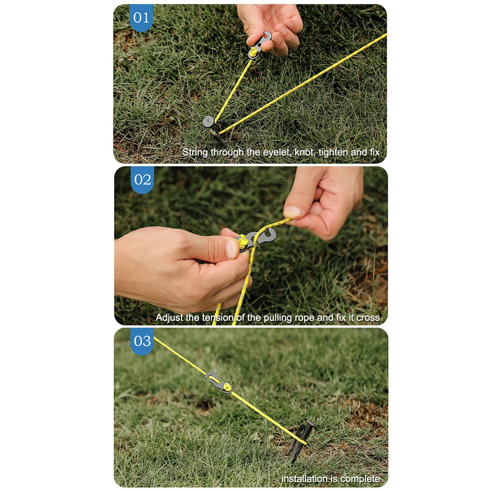 10pcs Cord Rope Buckle
