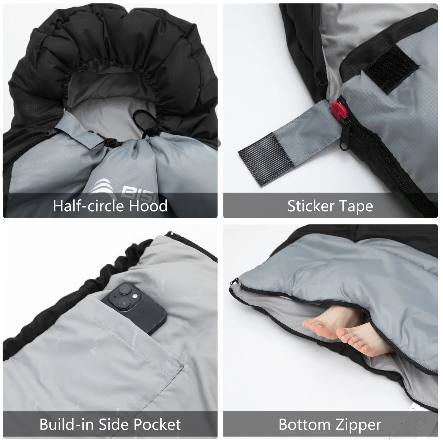 BISINNA Outdoor Camping Sleeping Bag Ultralight Waterproof