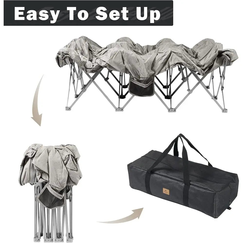 2 Person Camping Cot, Full Size Air Mattress Not Included