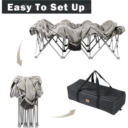 2 Person Camping Cot, Full Size Air Mattress Not Included