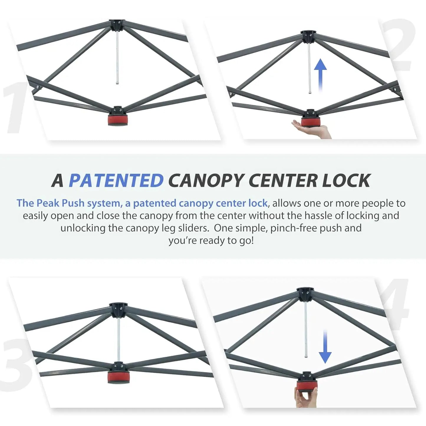 13x13 Straight Leg Pop-Up Canopy Tent