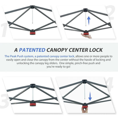 13x13 Straight Leg Pop-Up Canopy Tent