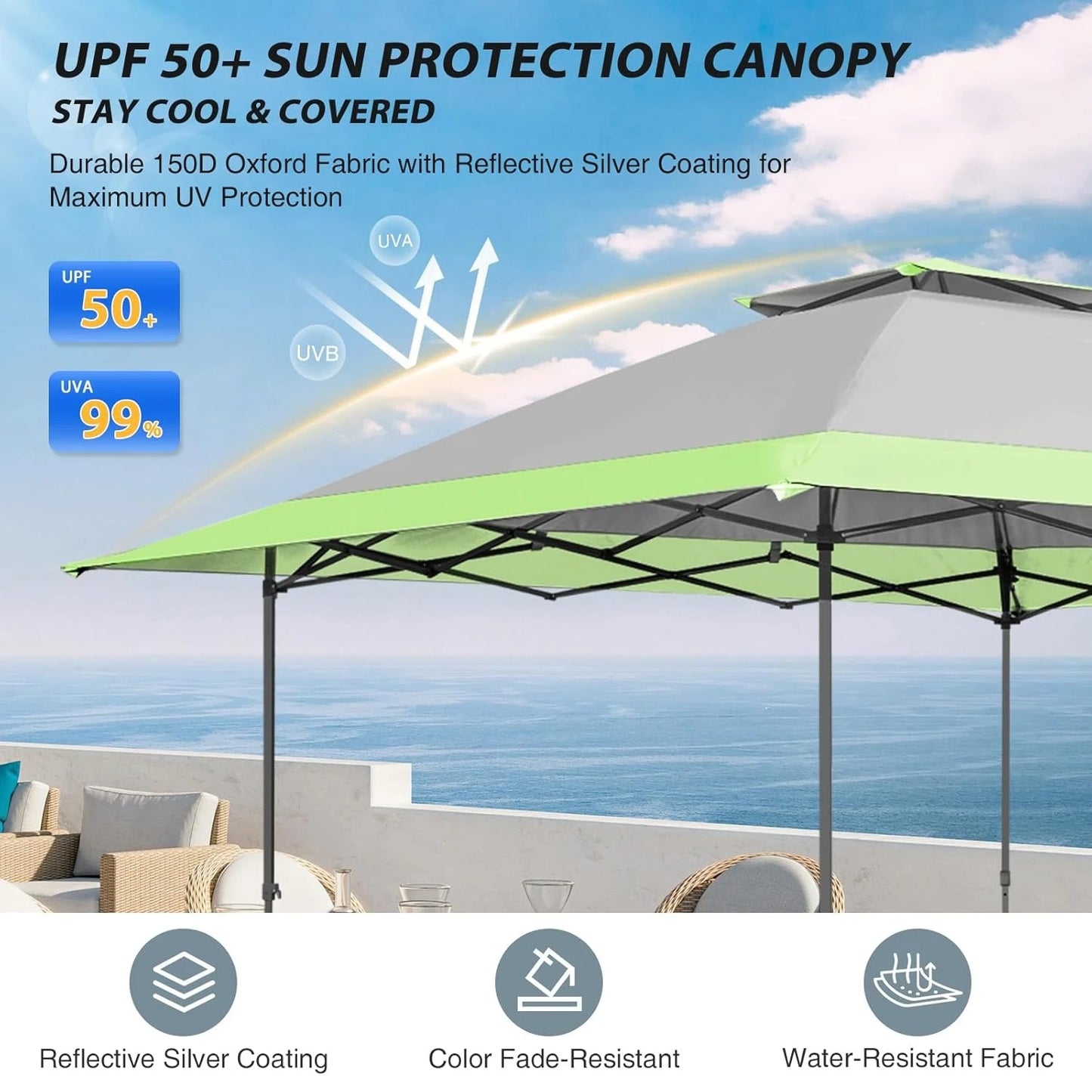 13x13 Straight Leg Pop-Up Canopy Tent