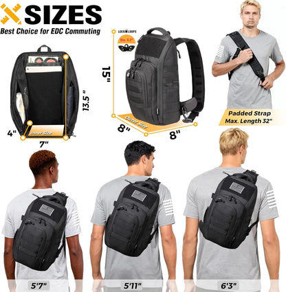 DBTAC 10L Tactical EDC Backpack, Concealed Carry