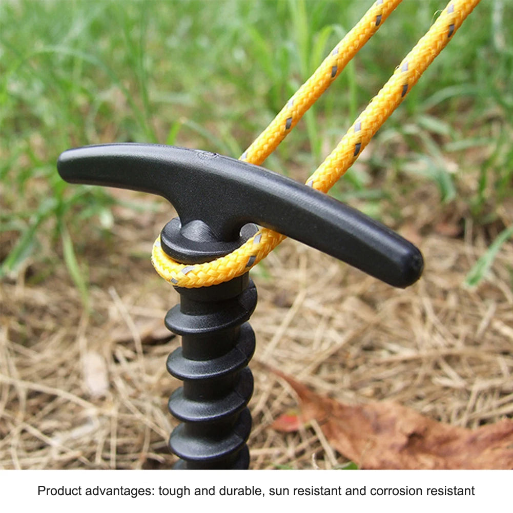 10pcs Camping Peg Screw Stakes