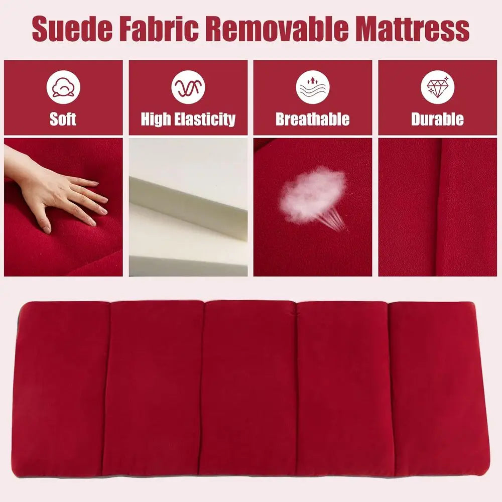 Portable Heavy-Duty Camping Cot with Mattress, Pillow, Carry Bag