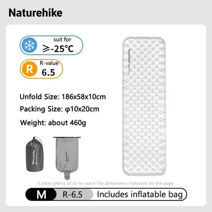 Naturehike R6.5 Air Mattress 10cm Thickened Ultralight Sleeping Pad